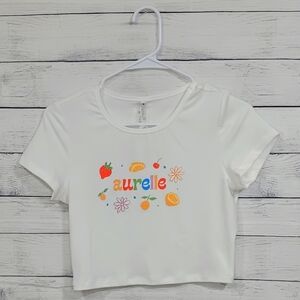 Aurelle Crop Top‎ Size M in White